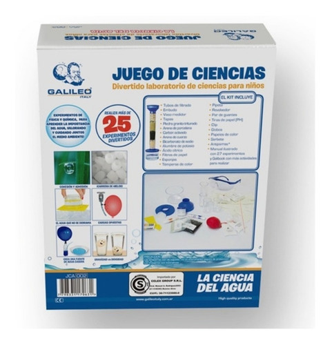Juego de mesa Juego de ciencias La ciencia del agua Galileo Italy