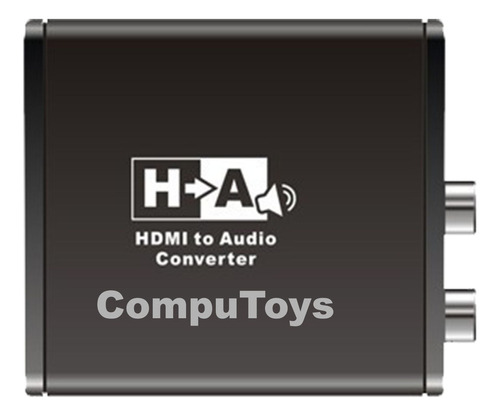 Zhta01 Extractor De Audio Estereo Señal Hdmi Computoys