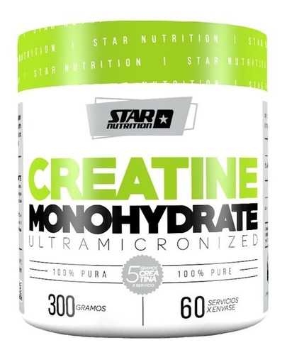 Star Nutrition Creatine Monohydrate Creatina En Pote De 300g