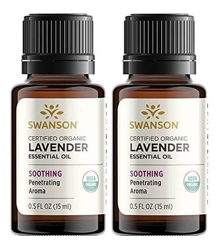 Aromaterapia Aceites - Swanson Certified Organic Lavender Es