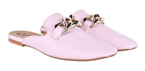Imagen 2 de 7 de Balerinas Para Mujer Mini Tacón, Mules De Moda Casuales