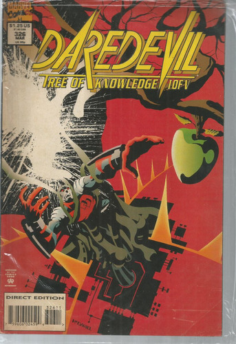 Daredevil N° 326 - Em Inglês - Editora Marvel - Formato 17 X 25,5 - Capa Mole - Bonellihq Cx445 G23
