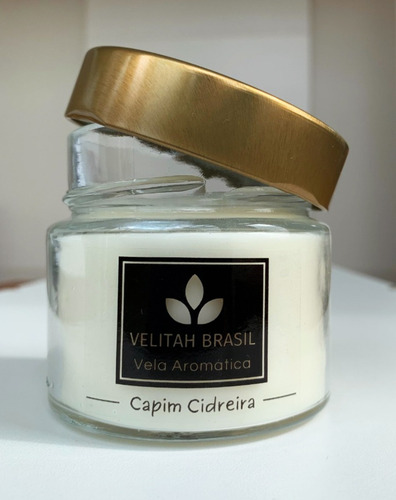 Imagem 2 de 5 de Vela Aromática Premium Capim Cidreira 140g 30h