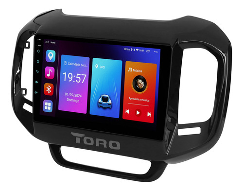 Multimidia Fiat Toro Android Carplay 2gb 64gb Wifi Cam 9p