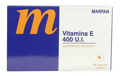 Imagen 1 de 3 de Vitamina E 400 Ui Caja Con 30 Cápsulas Blandas