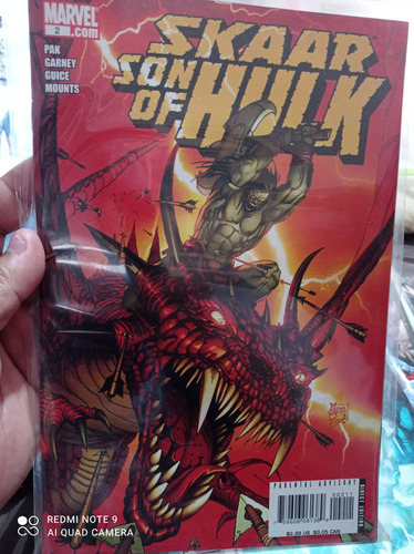 Cómic Marvel En Inglés Skaar Son Of Hulk No.2