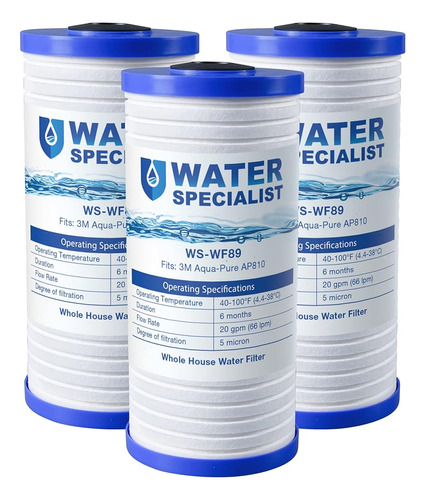 Waterspecialist Ap810 Filtro De Agua Para Toda La Casa, Reem