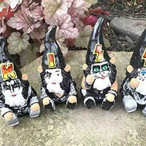 Miniestatua De Gnomos De Jardín, Divertida, Enano, De Resina