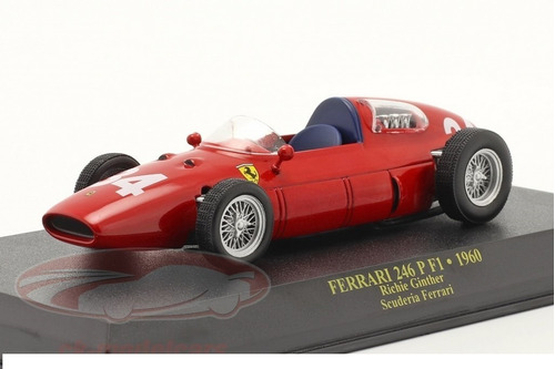 Ferrari Dino 246p F1 # 34 R Ginther 6to Gp Monaco 1960 1/43