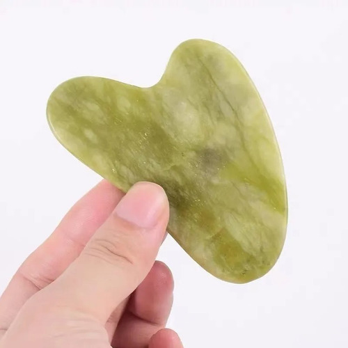 10 Piedra Guasha Jade Masajeador Purificador Facial Color X10 Verde