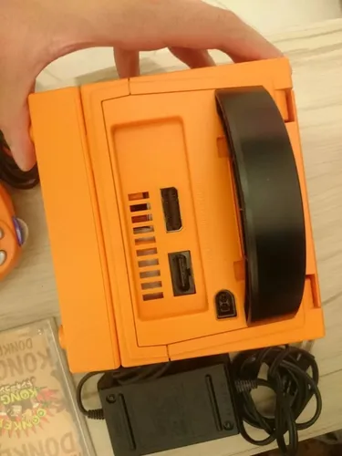 Gamecube Laranja Destravado Com Gameboy Player (Usado)