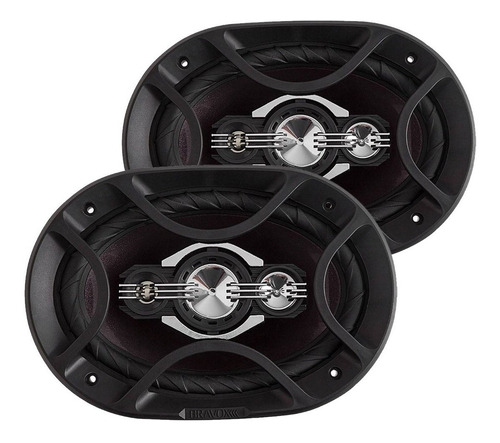 Auto Falante 6x9 Bravox 160w Rms Par Quadraxial B4x69p