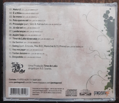 Imagem 2 de 2 de Cd (m) Pentágono Natural Ed Br 2007 Lacrado 3 Fx Bônus Raro