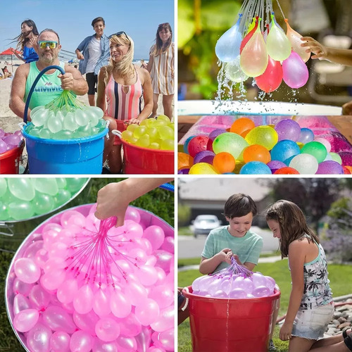 . Fiesta En La Piscina Con Globos De Agua De 777 Colores
