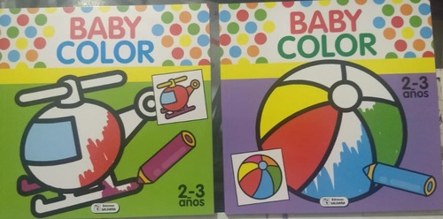 Paquete De 2 Libros Para Colorear 2-3 Años. Baby Color