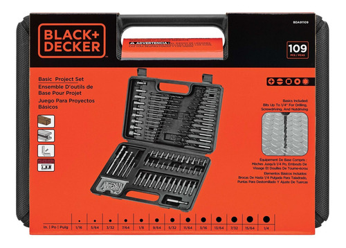 Juego De Brocas Y Desarmadores Black+decker Bda91109 109