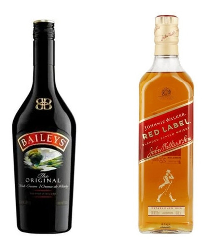 Whisky Johnnie Walker Red Label 700ml + Baileys Original 700