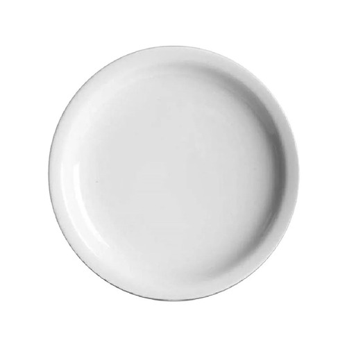 Plato Playo Verbano Recta De Porcelana 25 Cm X6