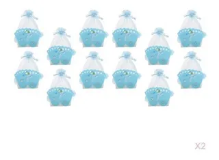 24 Piezas Caja De Regalo De Huella De Bebé Niña Niño Baby