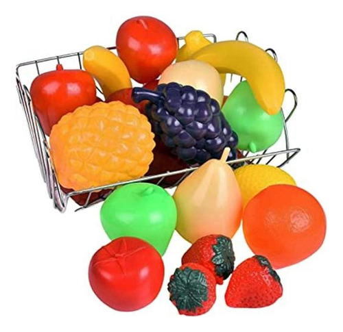 Bolsa De Frutas A Tamaño Real Set De Juego Para Niños De