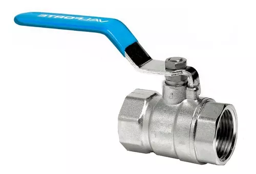 Llave De Paso Esférica Cromo Para Agua 1/2 Pulgada