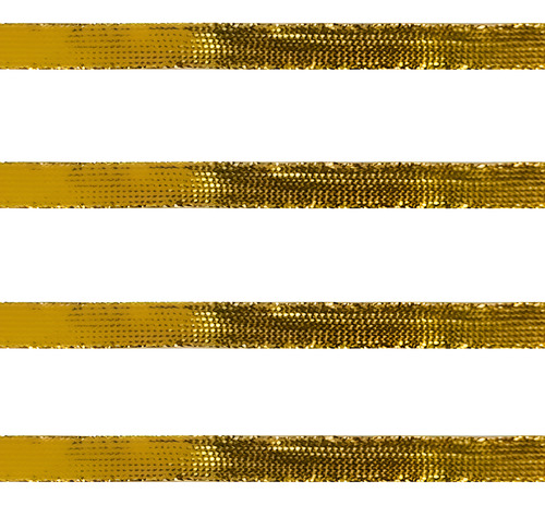 Renda Fio Dourado Para Convite Rolo Com 50 Metros