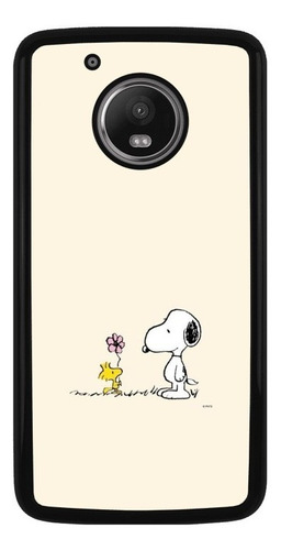 Funda Protector Para Motorola Moto Snoopy Dog Beige