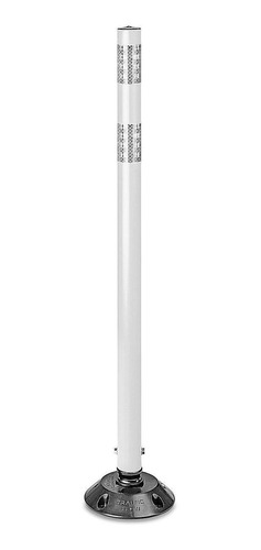 Poste Delimitador Flexible 122cm Con Base - Blanco - Uline