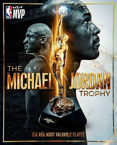 Poster De Michael Jordan El Trofeo Al Mejor Jugador