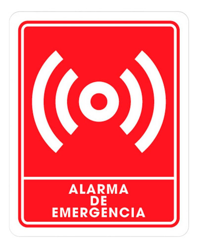  Señalamiento Alarma De Emergencia 25 X 35cm Weston Ts-0235