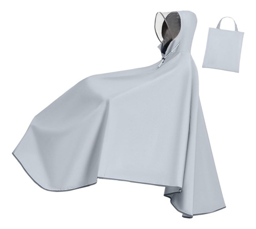 Poncho De Lluvia Para Bicicleta, Impermeable Con Capucha Par