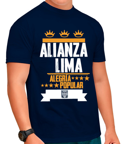 Polo Modelo Hincha Alianza Lima Moda Algodón Estadio Fútbol