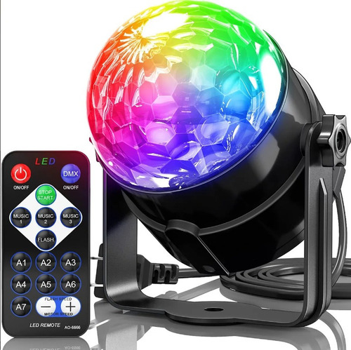 Luz Led De Feseta Globo De Color Rgb Láser Iluminación Dj