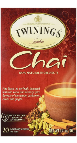 Twinings Té Chai Tea, 20 Ct