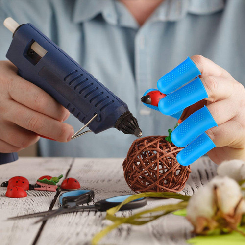 Protectores De Dedos De Silicona Con Pegamento Caliente En 3