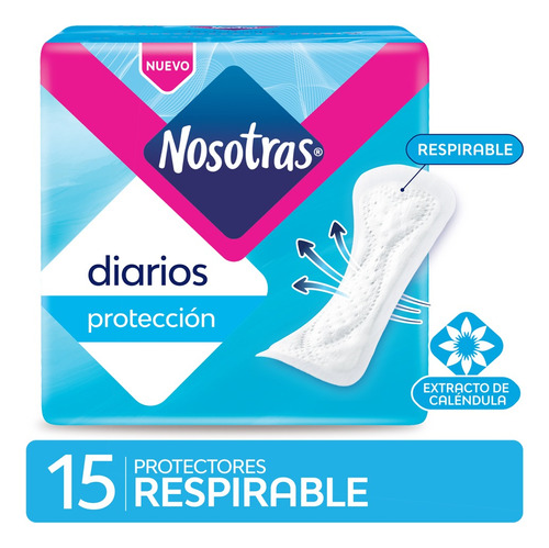Protectores Diarios Nosotras Respitable 15u Pack 12 Unid