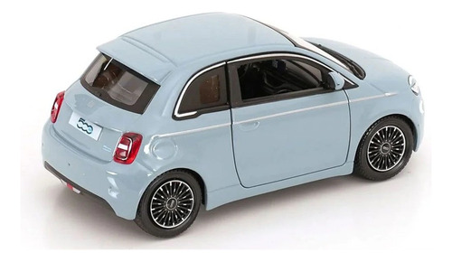 Miniatura Carro Fiat 500e 2023 1:24 Burago Azul