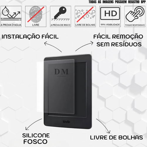 Capa Case Kindle 12a 2024 7 Sa59cp Sa569p Sa568b + Película