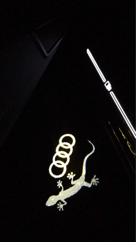 Luz Proyector De Puerta Logo Audi Aros Y Gecko Original