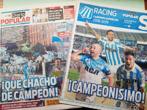 Racing Campeón 2019 / Diario Popular / Con Poster