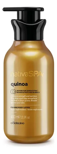Loción O Boticário Reafirmante Nativa Spa Quinoa 400ml