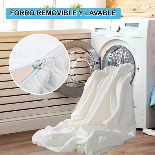 Sobrecolchon Topper Dual Memory Foam Y Hr 100x190x7cm