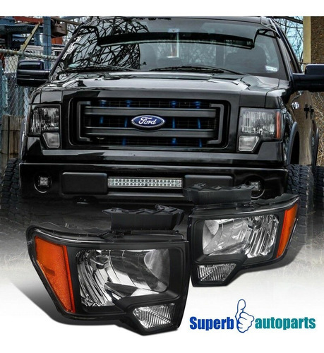 Faros Oscuros Para Ford F-150 09-14 Bajo Pedido