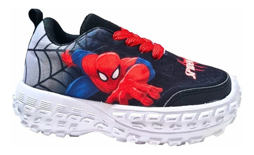 Tenis De Niño Spiderman Comodos Suela Ligera Terreneitor