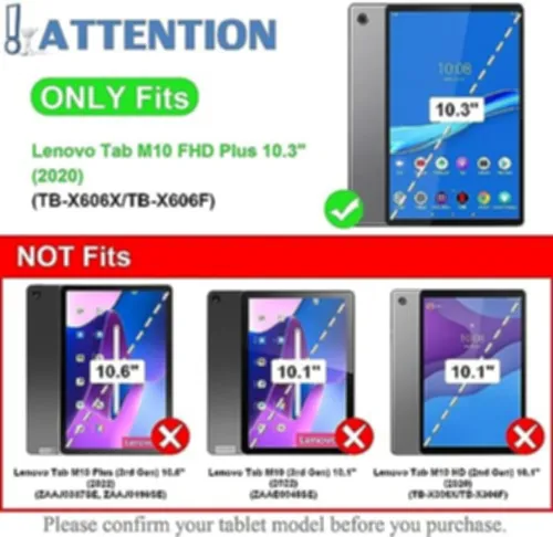 Funda De Teclado Para Lenovo Tab M10 Fhd Plus 10.3 Tb-xf