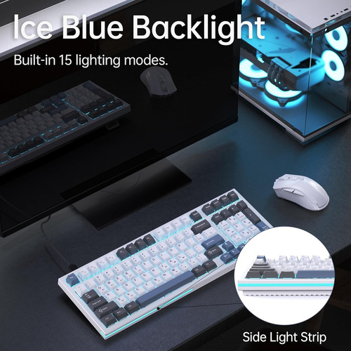 Teclado Para Juegos Kemove K98se Con Retroiluminación Led Pr