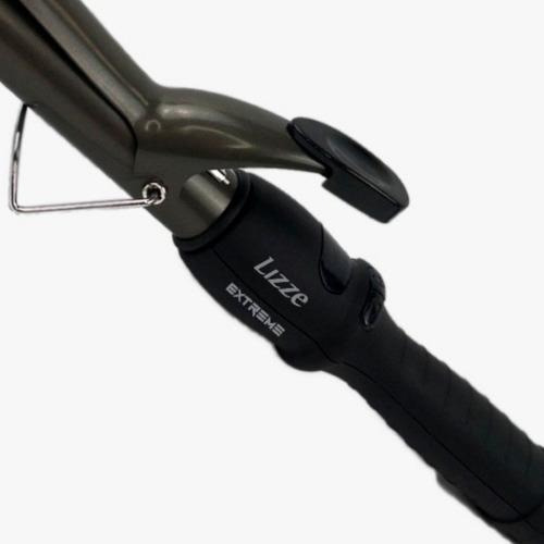 Rizadora de barril Lizze Modelador de cachos extreme lizze 450ºf 32mm 19mm de diámetro color negro 220V