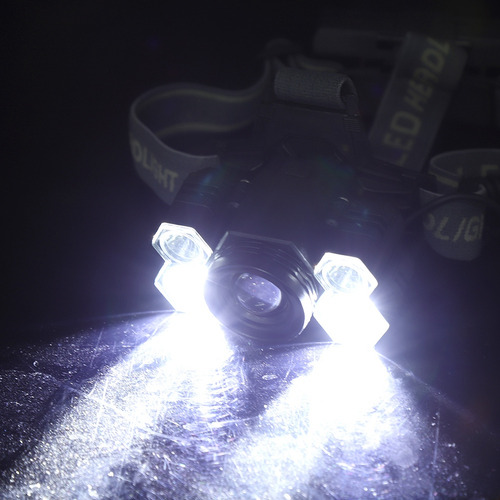 Lámpara De Antorcha Cabeza Faro Alto Led Recargable Por Usb