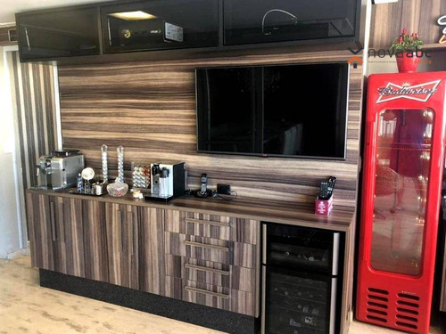 Apartamento Alto Padrão Em Condomínio Resort, Com 3 Suítes À Venda, 177 M² Por R$ 1.950.000 - Campestre - Santo André/sp - Ap1551