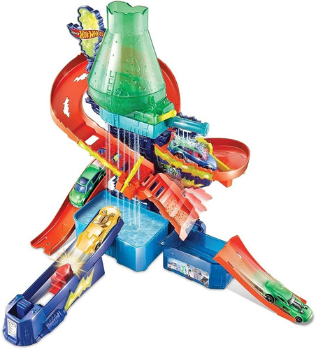 Imagen 2 de 5 de Hot Wheels City Color Shifters Laboratorio Científico Mattel